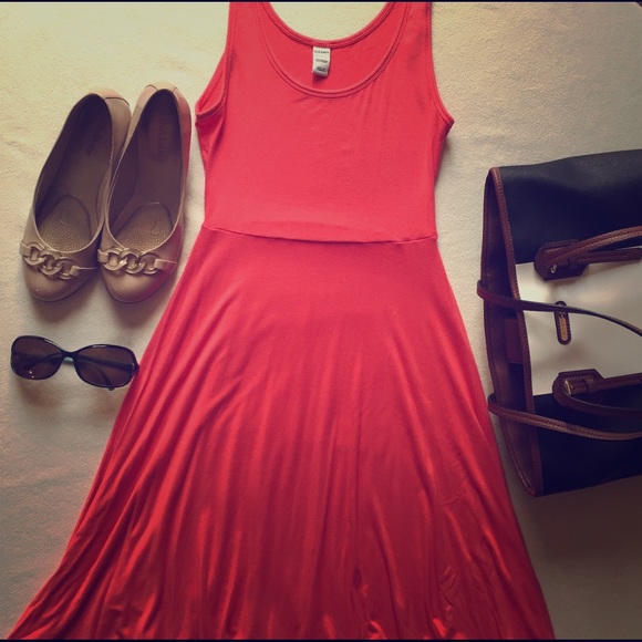 Coral dress