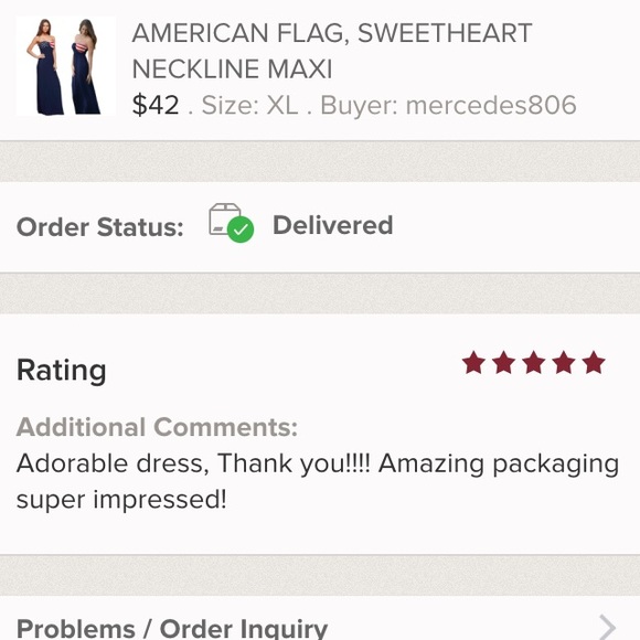 AMERICAN FLAG MAXI DRESS 5⭐️BUYER RATED⭐️ - Picture 3 of 5
