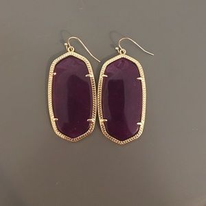Kendra Scott 'Danielle' earrings in Jade (purple)