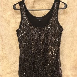 Sequin & Sheer Top