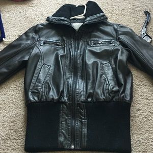 Faux leather jacket