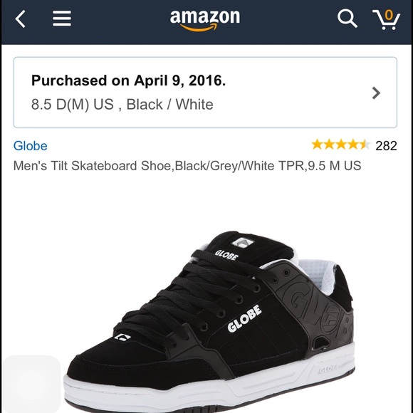 Globe skate shoes
