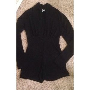 Black Low-Cut Romper