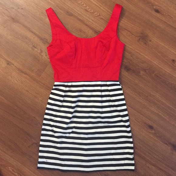 Striped mini dress