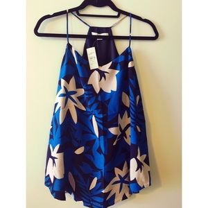 Loft Maternity Floral Flowy Tank - Size Small