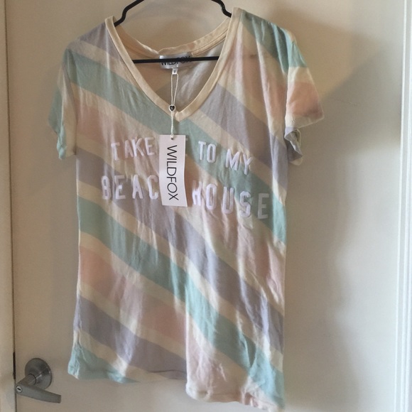 Wildfox Easy V Take Me To The Beach Tee