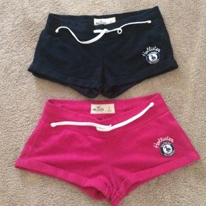 2 pairs of hollister shorts