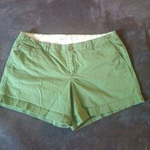 Green shorts.