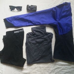 Athleta High Neck Workout Shirt