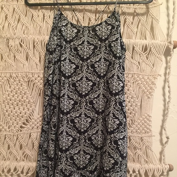 Black and white strappy sundress