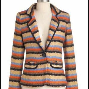 Literary stripe blazer size m