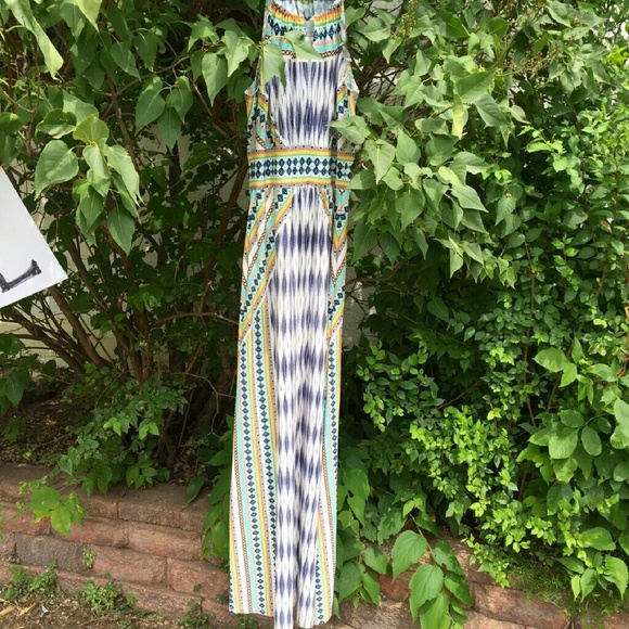 SOLD Chic patterned maxi dress - Picture 2 of 4