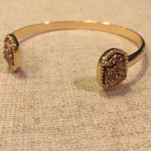 Rose/ Gold Druzy Bangle
