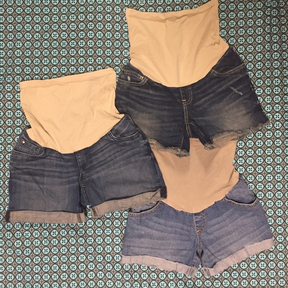 Maternity Indigo Blue shorts