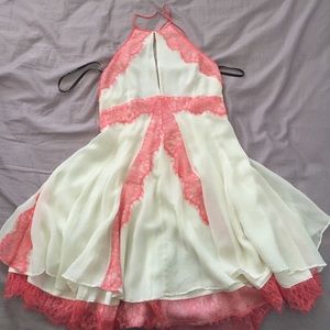 Cream and peach lace dress size Medium!