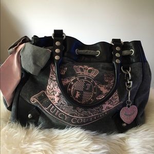 Juicy Couture Grey Satchel Handbag