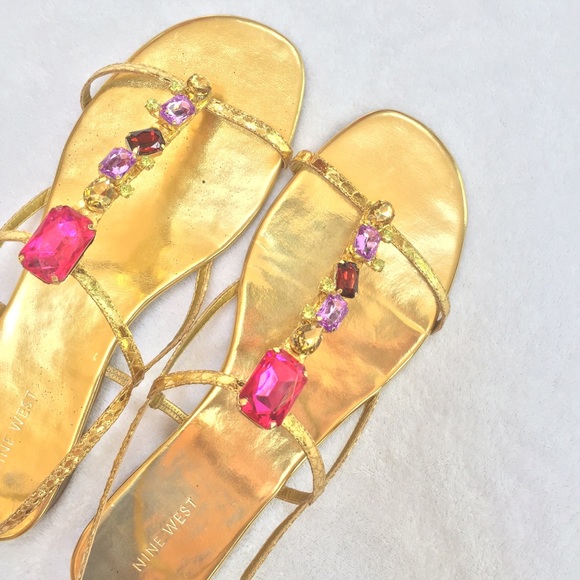Embellished Nine West Sandals
