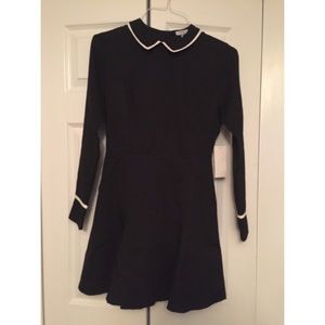 NWT Black collared dress
