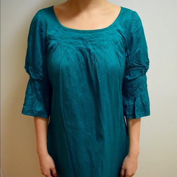 Calypso St Barth 3/4 Sleeve Silk Dress