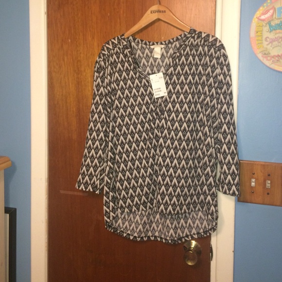 3 quarter sleeve blouse