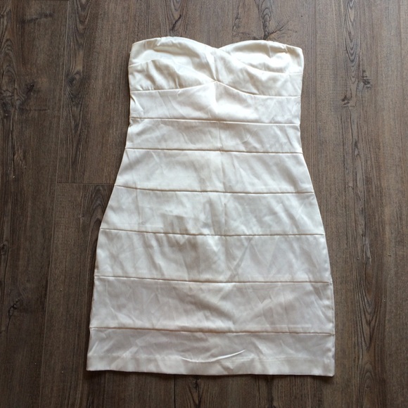 White, strapless dress! Great for a night out!
