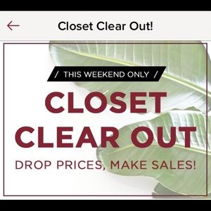 Closet clear out!