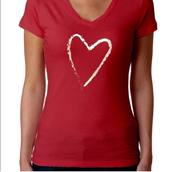 SALE!! Red & light pink heart shirt