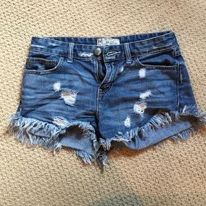 Free people denim shorts