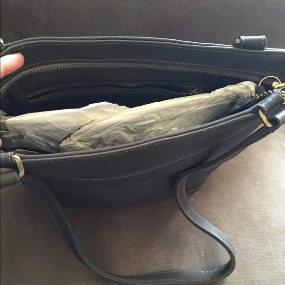 AUTHENTIC SMALL GRAY COACH BAG