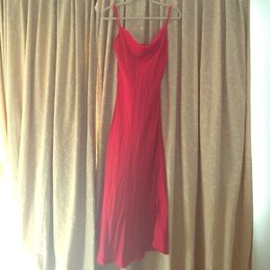 Vintage Silk red evening gown