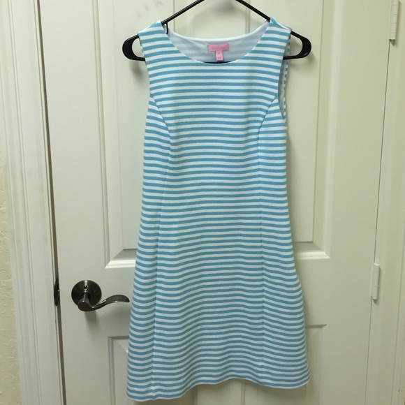 Turquoise striped Lilly dress