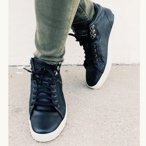 rag & bone Women's Kent Leather High-Top Sneakers