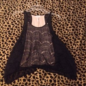 Cute lace summer tank top
