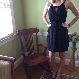 Rruffled and tiered LBD
