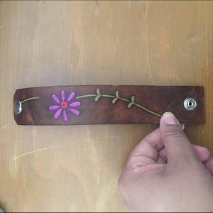 Hand Detailed Leather Cuff