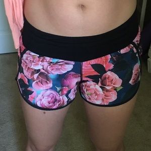 lulu lemon floral shorts