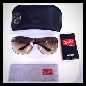 Ray Ban sunglasses.