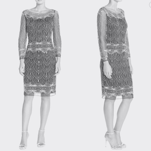 Pisarro Nights - Sexy Beaded Mesh Cocktail Dress