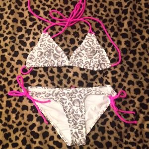 Ocean Pacific (op) cheetah print bathing suit