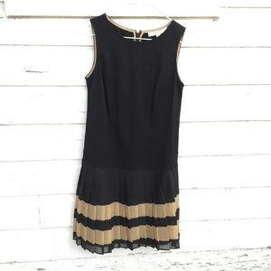 Pleated dropwaist dress
