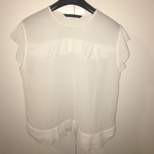 Zara Basic White Blouse