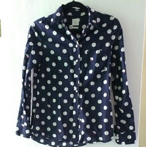 Fox Polka Dot Button Down
