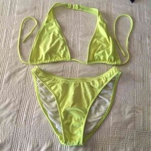 Yellow bikini
