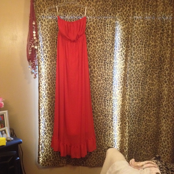 Coral pinkish/orange long dress