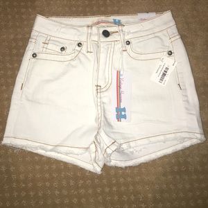 NWT high waisted white shorts!