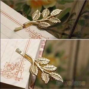 Bundle of two golden hairpin