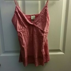Pink Lace trim cami