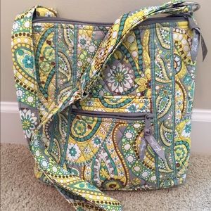 Lemon Parfait Vera Bradley cross body purse