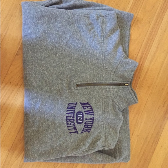 NYU 1/4-zip oversized women's sweatshirt