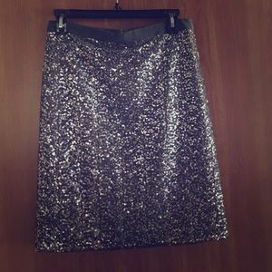 J. Crew - Gun Metal Sequin Skirt. Sz. 2